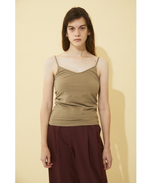 BLACK BY MOUSSY（ブラックバイマウジー）の「back open cap camisole（バックオープンカップキャミソール）（キャミソール・レディース・カーキ/ベージュ/ブラック/ライトイエロー/ライトカーキ・2/1）」の12枚目の写真