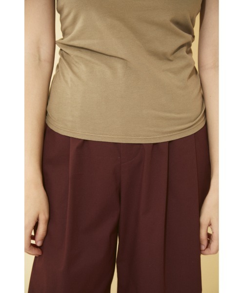 BLACK BY MOUSSY（ブラックバイマウジー）の「back open cap camisole（バックオープンカップキャミソール）（キャミソール・レディース・カーキ/ベージュ/ブラック/ライトイエロー/ライトカーキ・2/1）」の17枚目の写真