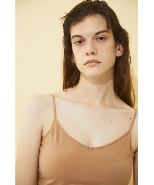 BLACK BY MOUSSY（ブラックバイマウジー）の「back open cap camisole（バックオープンカップキャミソール）（キャミソール・レディース・カーキ/ベージュ/ブラック/ライトイエロー/ライトカーキ・2/1）」の20枚目の写真