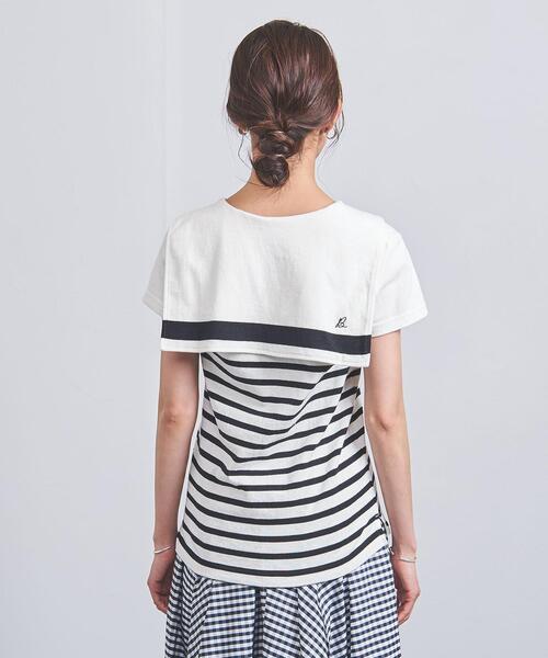 MADISON BLUE（マディソンブルー）の「＜MADISON BLUE（マディソンブルー）＞セーラー ボーダー Tシャツ ■■■（Tシャツ/カットソー・レディース・ホワイト・01）」の4枚目の写真