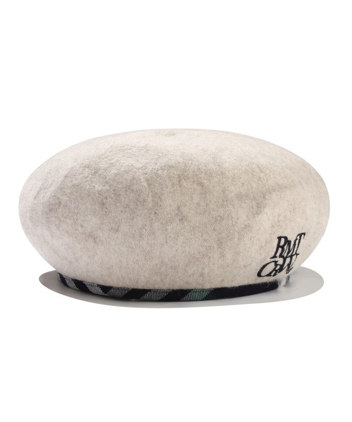 ROMANTIC CROWN(ロマンティッククラウン)の「【ROMANTIC CROWN】RC CLUB LINING BERET / ロマンティッククラウン クラブ ライニング ベレー帽(ハンチング/ベレー帽・レディース・ブラック/オートミール・FREE)」の13枚目の写真