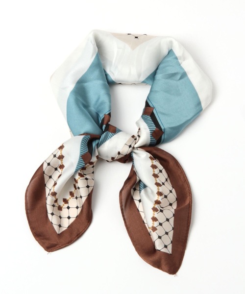 GLOBAL WORK（グローバルワーク）の「プリントスカーフ/270670（バンダナ/スカーフ・レディース・ベージュ/グレー/ライトグリーン/ライトイエロー/ブラウン/オレンジ/レッド/グリーン/ブルー/イエロー/ダークブラウン/その他/ネイビー/キャメル/ベージュ系その他3・FREE）」の9枚目の写真