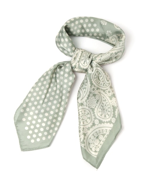 GLOBAL WORK（グローバルワーク）の「プリントスカーフ/270670（バンダナ/スカーフ・レディース・ベージュ/グレー/ライトグリーン/ライトイエロー/ブラウン/オレンジ/レッド/グリーン/ブルー/イエロー/ダークブラウン/その他/ネイビー/キャメル/ベージュ系その他3・FREE）」の7枚目の写真