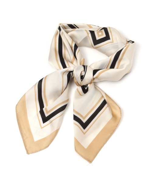 GLOBAL WORK（グローバルワーク）の「プリントスカーフ/270670（バンダナ/スカーフ・レディース・ベージュ/グレー/ライトグリーン/ライトイエロー/ブラウン/オレンジ/レッド/グリーン/ブルー/イエロー/ダークブラウン/その他/ネイビー/キャメル/ベージュ系その他3・FREE）」の5枚目の写真