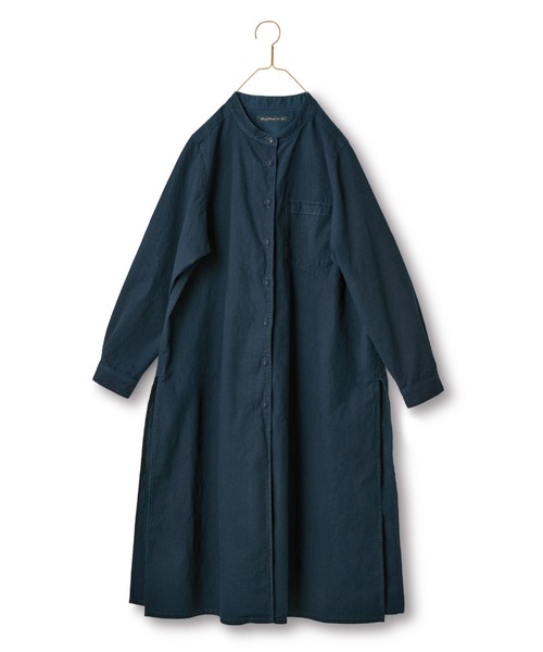 Sunny clouds（サニークラウズ）の「サニークラウズ黒藍切り込みワンピ＜レディース＞（ワンピース・レディース・インディゴブルー・NM/MEDIUM/LARGE/X-LARGE/XX-LARGE）」の10枚目の写真