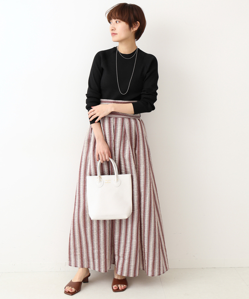 IENA(イエナ)の「RIB クルーネックプルオーバー◆(ニット/セーター・レディース・ブラック/ピンク/イエロー/ブルー・FREE)」の6枚目の写真