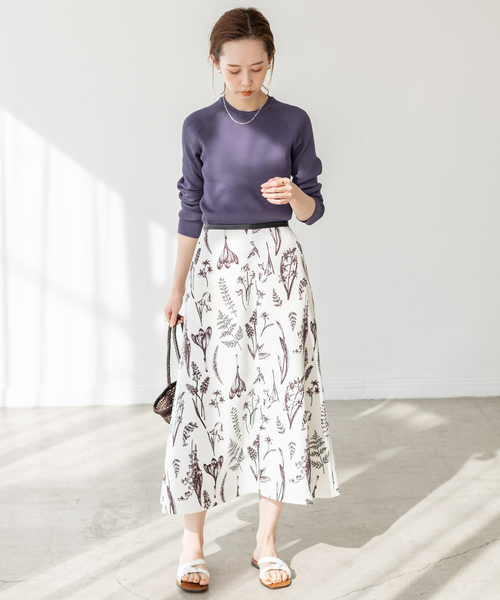 IENA(イエナ)の「RIB クルーネックプルオーバー◆(ニット/セーター・レディース・ブラック/ピンク/イエロー/ブルー・FREE)」の8枚目の写真