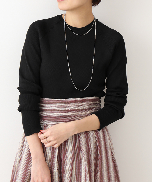 IENA(イエナ)の「RIB クルーネックプルオーバー◆(ニット/セーター・レディース・ブラック/ピンク/イエロー/ブルー・FREE)」の18枚目の写真