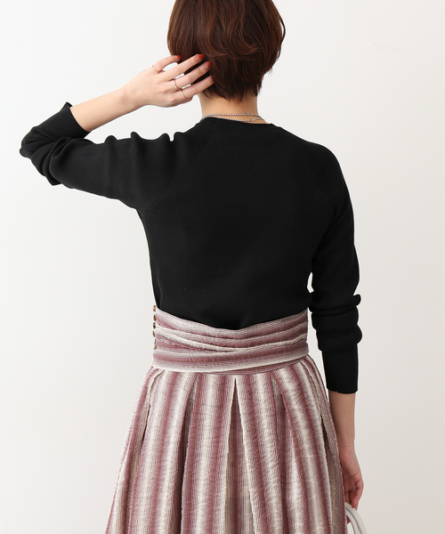 IENA(イエナ)の「RIB クルーネックプルオーバー◆(ニット/セーター・レディース・ブラック/ピンク/イエロー/ブルー・FREE)」の20枚目の写真