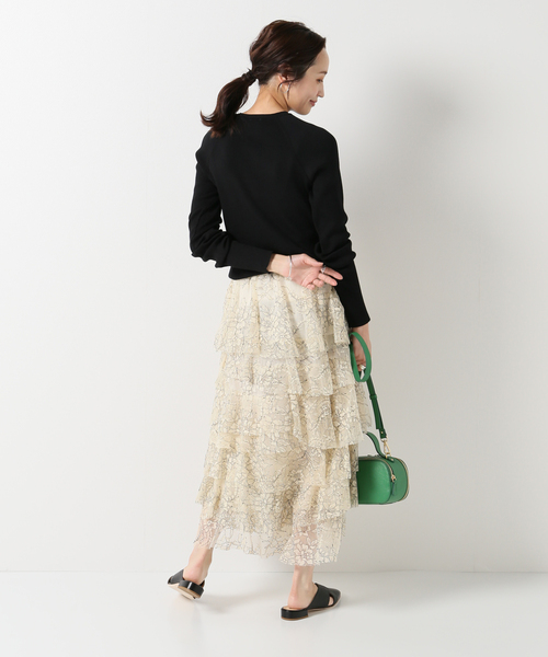 IENA(イエナ)の「RIB クルーネックプルオーバー◆(ニット/セーター・レディース・ブラック/ピンク/イエロー/ブルー・FREE)」の22枚目の写真