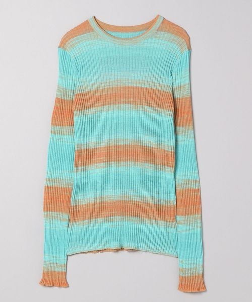 JEANASIS（ジーナシス）の「14GスペースダイプルオーバーLS/275499（Tシャツ/カットソー・レディース・グリーン系その他/オレンジ系その他/ブルー系その他・FREE）」の5枚目の写真