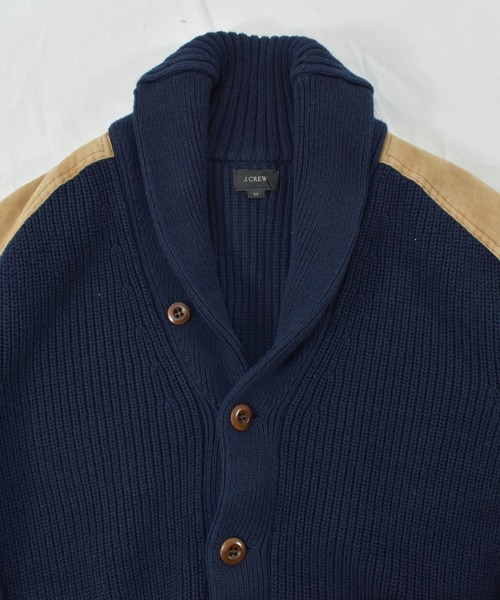J.CREW(ジェイクルー)の「【ヴィンテージ古着】J.CREW / ジェイクルー ショールカラー カーディガン(カーディガン/ボレロ・メンズ・ネイビー・MEDIUM)」の4枚目の写真