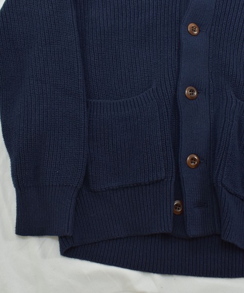 J.CREW(ジェイクルー)の「【ヴィンテージ古着】J.CREW / ジェイクルー ショールカラー カーディガン(カーディガン/ボレロ・メンズ・ネイビー・MEDIUM)」の2枚目の写真