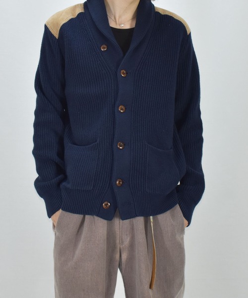 J.CREW(ジェイクルー)の「【ヴィンテージ古着】J.CREW / ジェイクルー ショールカラー カーディガン(カーディガン/ボレロ・メンズ・ネイビー・MEDIUM)」の5枚目の写真