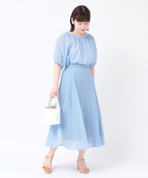 ◇【WEB限定】カラミワッシャーフレアースカート