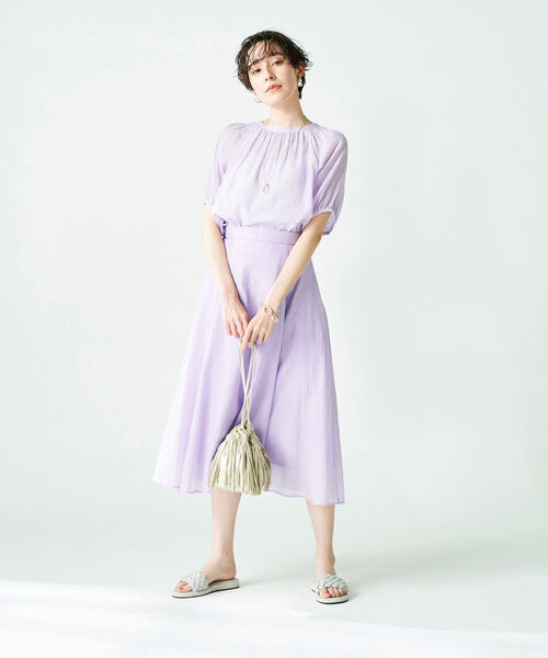 ◇【WEB限定】カラミワッシャーフレアースカート