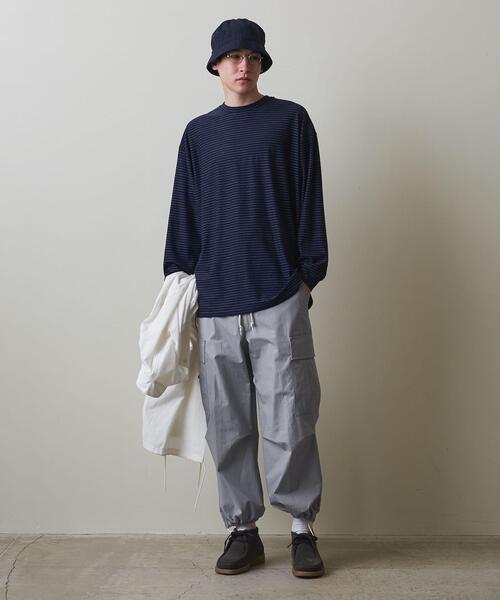 Steven Alan（スティーブンアラン）の「＜Cellar Door＞ CARGO 4/パンツ（カーゴパンツ・メンズ・ライトグレー/ブラック・46/48/44）」の14枚目の写真