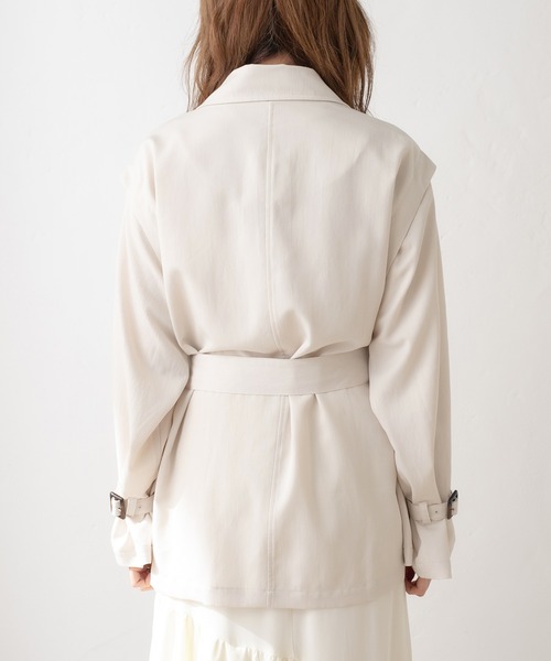 OLIVE des OLIVE(オリーブデオリーブ)の「マルチwayポンチョトレンチコート/春アウター(トレンチコート・レディース・ベージュ/アイボリー・FREE)」の21枚目の写真