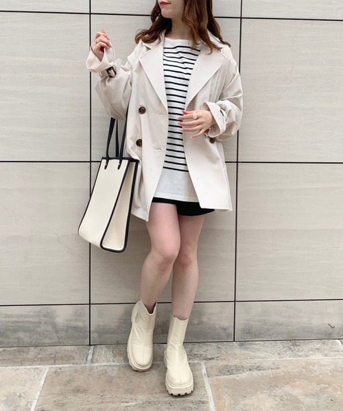 OLIVE des OLIVE(オリーブデオリーブ)の「マルチwayポンチョトレンチコート/春アウター(トレンチコート・レディース・ベージュ/アイボリー・FREE)」の12枚目の写真