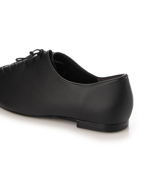 noyau（ノヤウ）の「レースアップフラットシューズ（バレエシューズ・レディース・ブラック/ホワイト・L/S/M）」の20枚目の写真