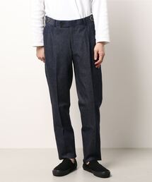 Alexander Julian（アレキサンダージュリアン）の「＊アレキサンダージュリアンメンズ/ALEXANDER JULIAN:MEN ストレッチデニム 2タック ビジネスパンツ 紺 (セットアップ可能)（スラックス・メンズ）」