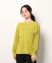 Samansa Mos2 | 前後2WAYリボンニット(ニット/セーター)