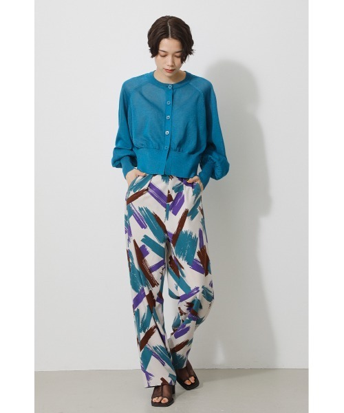 AZUL by moussy（アズールバイマウジー）の「BOLD PAINT PANTS/ボールドペイントパンツ（その他パンツ・レディース・グリーン系その他/イエロー系その他・SMALL/MEDIUM）」の3枚目の写真