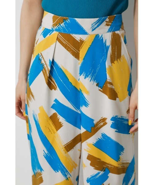 AZUL by moussy（アズールバイマウジー）の「BOLD PAINT PANTS/ボールドペイントパンツ（その他パンツ・レディース・グリーン系その他/イエロー系その他・SMALL/MEDIUM）」の9枚目の写真