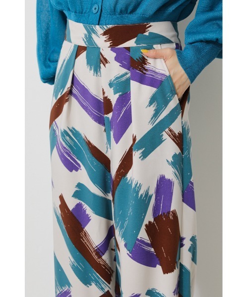 AZUL by moussy（アズールバイマウジー）の「BOLD PAINT PANTS/ボールドペイントパンツ（その他パンツ・レディース・グリーン系その他/イエロー系その他・SMALL/MEDIUM）」の10枚目の写真