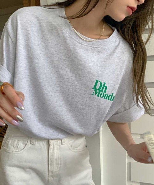MANGROVE(マングローブ)の「スモールロゴTee(Tシャツ/カットソー・レディース・ホワイト/ブラック/グレー・FREE)」の4枚目の写真