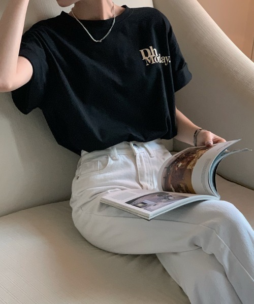 MANGROVE(マングローブ)の「スモールロゴTee(Tシャツ/カットソー・レディース・ホワイト/ブラック/グレー・FREE)」の8枚目の写真
