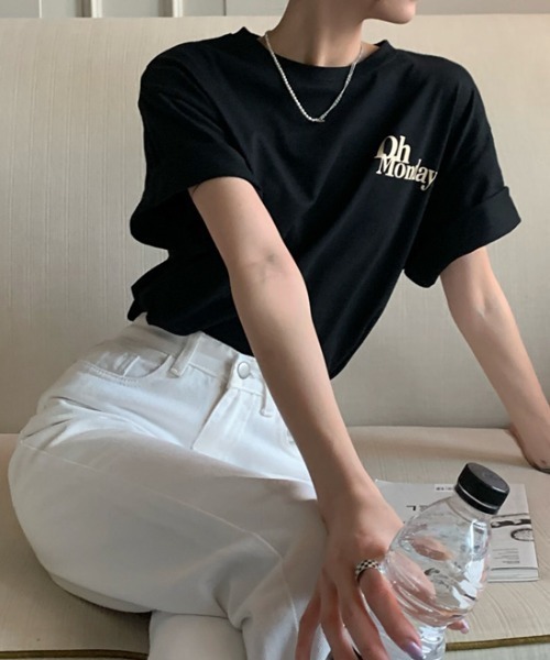 MANGROVE(マングローブ)の「スモールロゴTee(Tシャツ/カットソー・レディース・ホワイト/ブラック/グレー・FREE)」の9枚目の写真