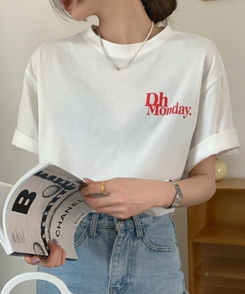 MANGROVE(マングローブ)の「スモールロゴTee(Tシャツ/カットソー・レディース・ホワイト/ブラック/グレー・FREE)」の15枚目の写真