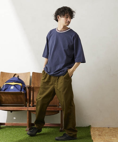 JOURNAL STANDARD relume（ジャーナルスタンダード　レリューム）の「インレイ 半袖リンガーTシャツ（Tシャツ/カットソー・メンズ・ホワイト/グレー/ネイビー・MEDIUM/LARGE）」の13枚目の写真