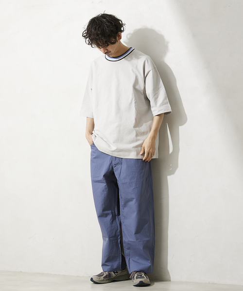 JOURNAL STANDARD relume（ジャーナルスタンダード　レリューム）の「インレイ 半袖リンガーTシャツ（Tシャツ/カットソー・メンズ・ホワイト/グレー/ネイビー・MEDIUM/LARGE）」の18枚目の写真