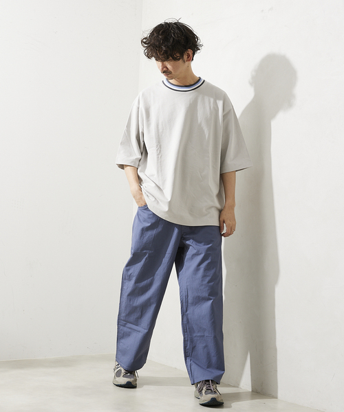 JOURNAL STANDARD relume（ジャーナルスタンダード　レリューム）の「インレイ 半袖リンガーTシャツ（Tシャツ/カットソー・メンズ・ホワイト/グレー/ネイビー・MEDIUM/LARGE）」の20枚目の写真