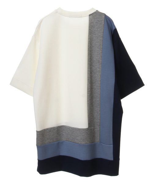 ブロッキングスムース切り替えTシャツ