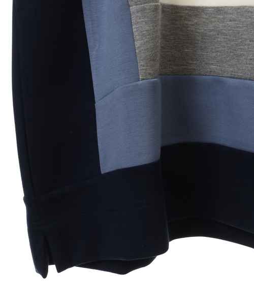 ブロッキングスムース切り替えTシャツ