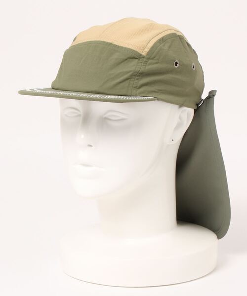 Ocean&Ground（オーシャン&グラウンド）の「サンシェード付きJETCAP（キャップ・キッズ・ベージュ/オリーブ・M/L/S）」の2枚目の写真