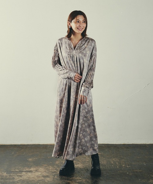 LAYMEE（レイミー）の「Flower pleats OP / フラワープリーツ  