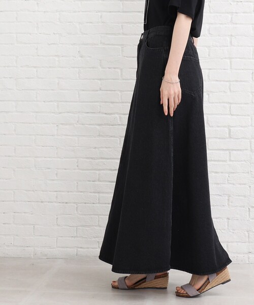 SHOO・LA・RUE（シューラルー）の「◆デニムフレアスカート（スカート・レディース・ブラック/ブルー/ダークネイビー・02/03/04）」の6枚目の写真