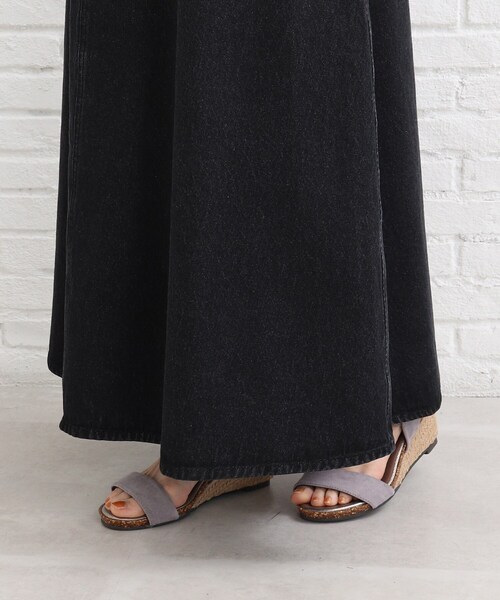 SHOO・LA・RUE（シューラルー）の「◆デニムフレアスカート（スカート・レディース・ブラック/ブルー/ダークネイビー・02/03/04）」の10枚目の写真