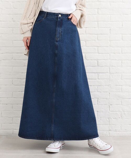 SHOO・LA・RUE（シューラルー）の「◆デニムフレアスカート（スカート・レディース・ブラック/ブルー/ダークネイビー・02/03/04）」の13枚目の写真