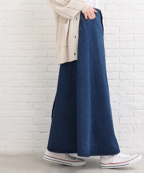 SHOO・LA・RUE（シューラルー）の「◆デニムフレアスカート（スカート・レディース・ブラック/ブルー/ダークネイビー・02/03/04）」の14枚目の写真