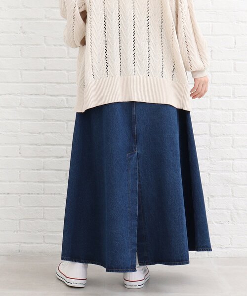 SHOO・LA・RUE（シューラルー）の「◆デニムフレアスカート（スカート・レディース・ブラック/ブルー/ダークネイビー・02/03/04）」の15枚目の写真