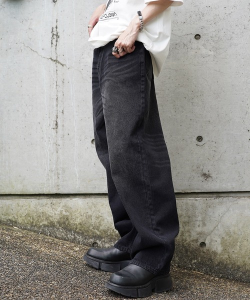 G.O.C（ジーオーシー）の「ハイライズ ヴィンテージ ワイド デニムパンツ（デニムパンツ・メンズ・ブラック/ブルー/ブラック系その他/ブルー系その他・SMALL/MEDIUM/LARGE）」の5枚目の写真