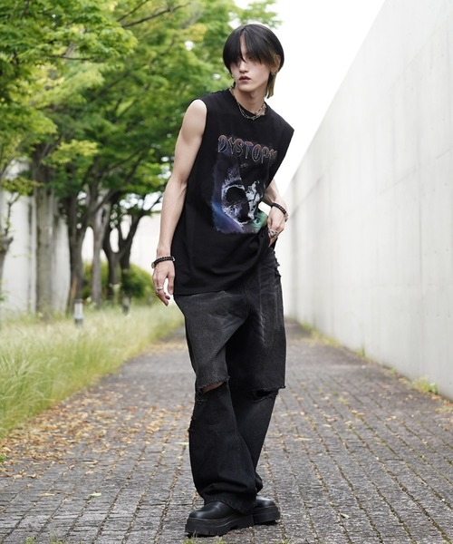 G.O.C（ジーオーシー）の「ハイライズ ヴィンテージ ワイド デニムパンツ（デニムパンツ・メンズ・ブラック/ブルー/ブラック系その他/ブルー系その他・SMALL/MEDIUM/LARGE）」の14枚目の写真