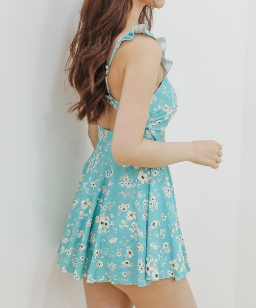 【キムタン】◯ANSERINE★0★レディース★ダウン★フリル★ ribbonフリルパデットジャケット（ダウンジャケット/コート）｜merry