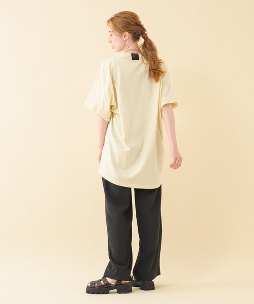 Paradise Picnic（パラダイスピクニック）の「1% 変形タックTシャツ（Tシャツ/カットソー・レディース・ブラック/グリーン/アイボリー・FREE）」の18枚目の写真