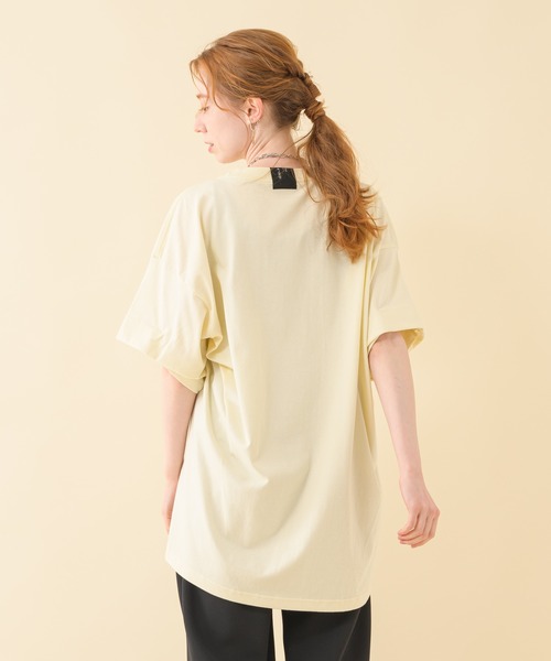 Paradise Picnic（パラダイスピクニック）の「1% 変形タックTシャツ（Tシャツ/カットソー・レディース・ブラック/グリーン/アイボリー・FREE）」の4枚目の写真